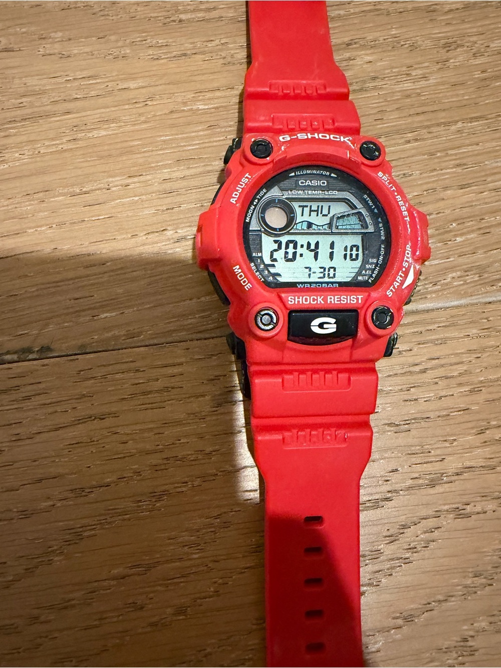 Casio G-Shock Red Resin Digital Sports Watch